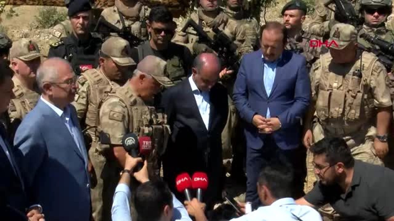 Mardin jandarma genel komutanı orgeneral arif çetin operasyon bölgesinde açıklama yaptı