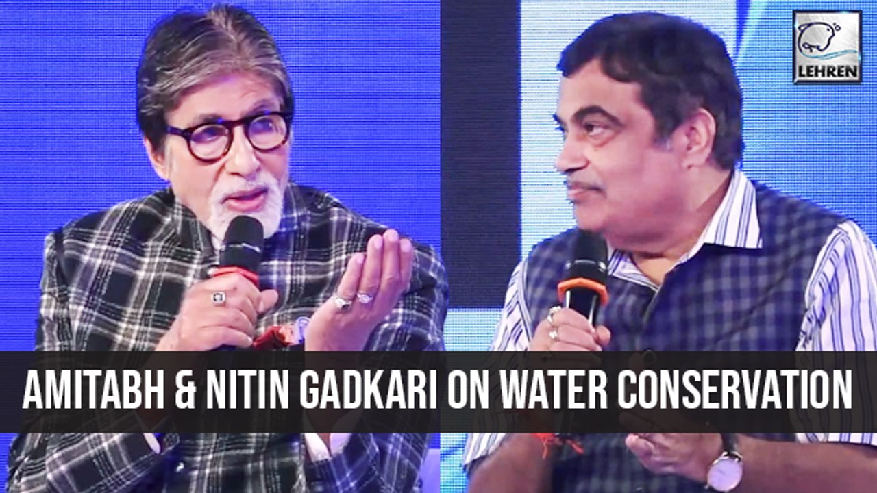 Mission Paani Amitabh Bachchan And Nitin Gadkari Urge People To Save Water