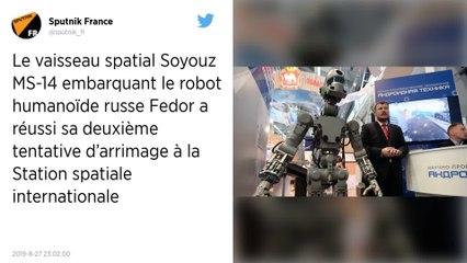 Le vaisseau Soyouz transportant le robot Fedor s’est arrimé à la Station spatiale internationale