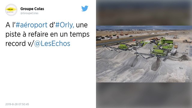 Orly : La reconstruction de la piste 3 représente un gigantesque chantier de 120 millions d’euros