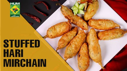 Simple recipe of Stuffed Hari Mirchain | Evening With Shireen | Masala TV Show | Shireen Anwar