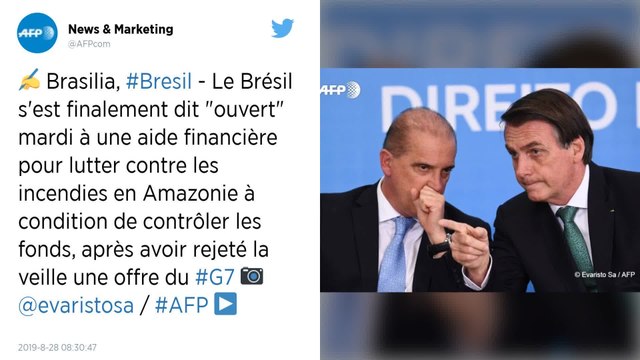 Incendies en Amazonie : Le Brésil accepte finalement l’aide internationale