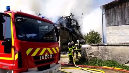 Incendie d'une ferme de Malpas