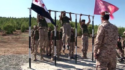 ÖSO Güçleri Münbiç Sınırında Teröristlere Gözdağı Veriyor