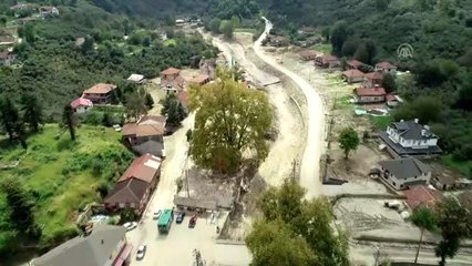 Sel felaketi yaşanan Düzce'de iyileştirme çalışmaları sürüyor