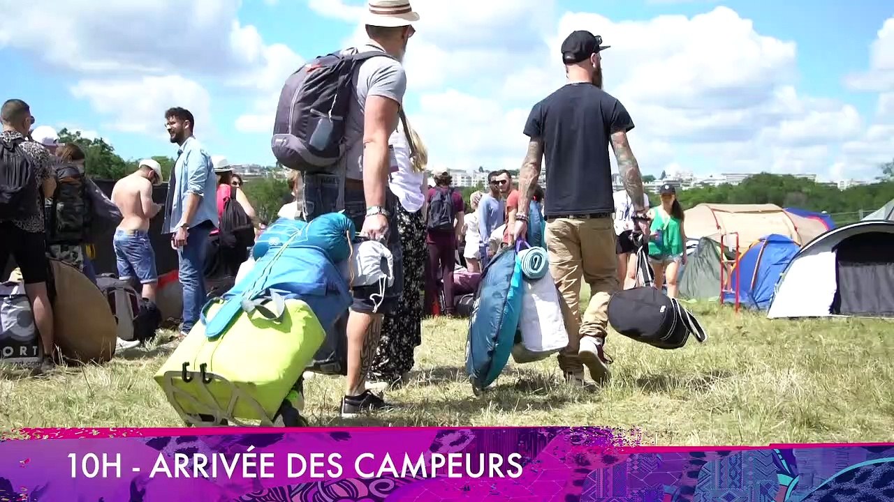 Un vendredi au camping de Solidays 2019