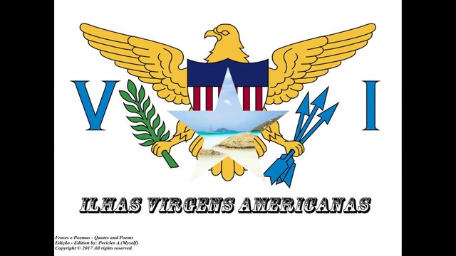 Bandeiras e fotos dos países do mundo: Ilhas Virgens Americanas [Frases e Poemas]