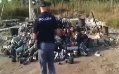 Catania - Discarica abusiva nell'Oasi del Simeto (28.08.19)
