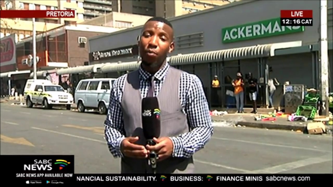 Looting Of Foreign-Owned Shops In Pretoria