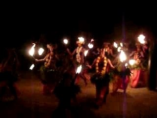 Danse du feu Polynesienne