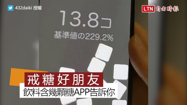 想知道飲料裡有多少糖？ 這個APP「掉出方糖」直接告訴你