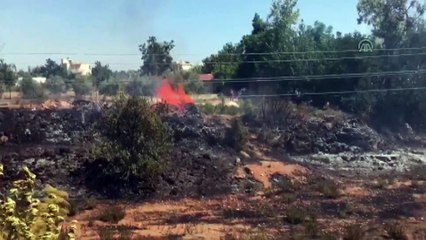 Kepez'de meyve bahçesi ve çalılık yangını - ANTALYA