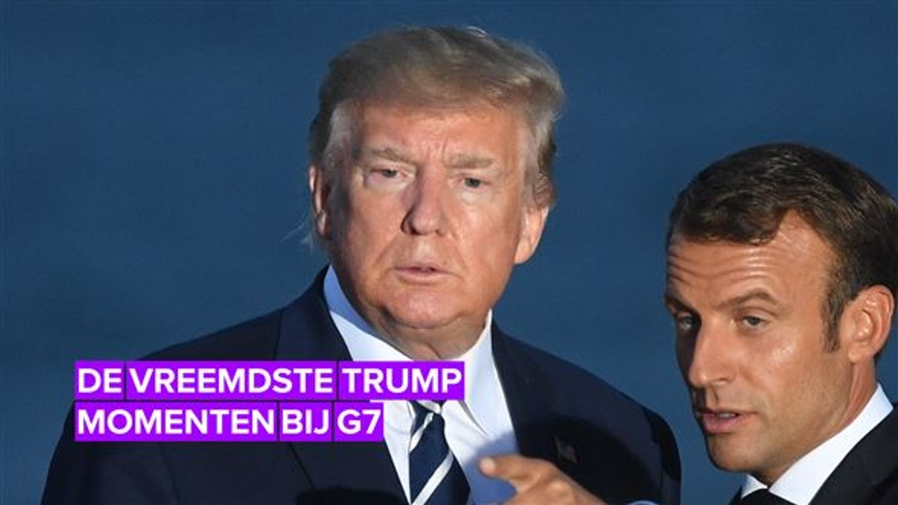 De G7 bijeenkomst zat vol merkwaardige Trump momenten