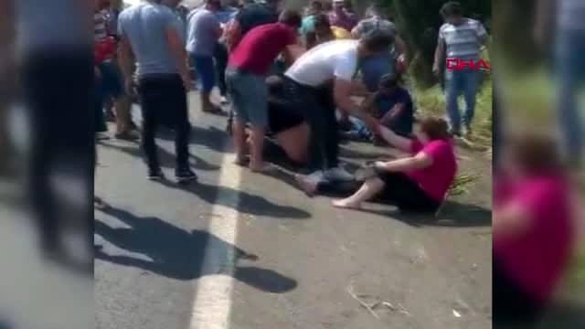 Aydın'da işçileri taşıyan servis şarampole yuvarlandı çok sayıda yaralı var