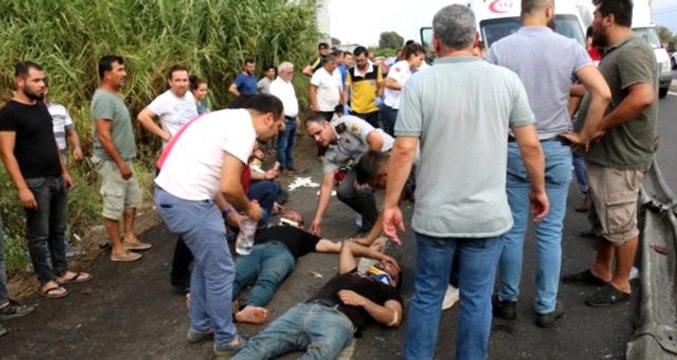 Son dakika: Aydın'da servis otobüsü köpeğe çarpmamak için kaza yaptı: 20 yaralı