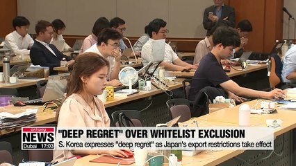 S. Korea expresses "deep regret" as Japan's export restrictions take effect