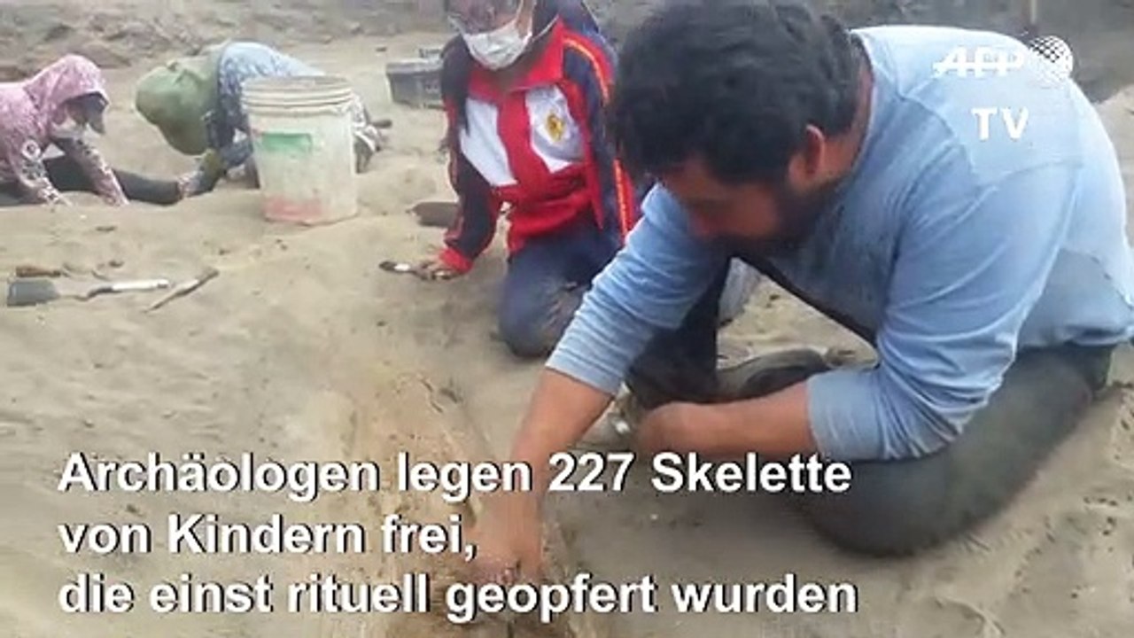 Archäologen finden riesige Kinder-Opferstätte in Peru