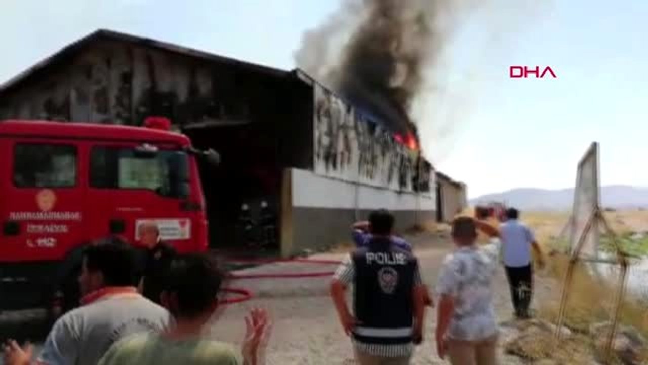 Kahramanmaraş tekstil fabrikasında yangın