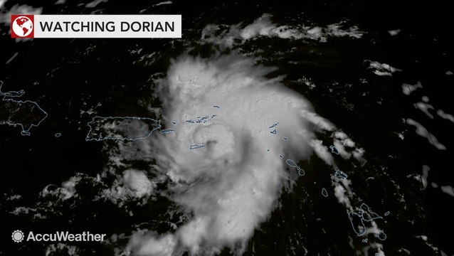 Forecasters monitor Tropical Storm Dorian as it nears Puerto Rico