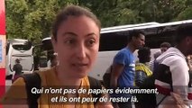 Paris: évacuation du camp de migrants parc de la Villette