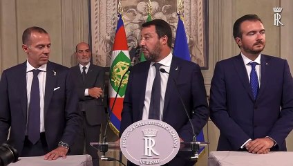 下载视频: Roma - Consultazioni - Gruppi Parlamentari Lega - Salvini Premier del Senato della Repubblica e della Camera dei deputati (28.08.19)