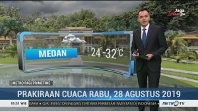 Prakiraan Cuaca Rabu, 28 Agustus 2019