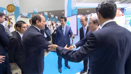 السيسي يلتقي عددا من المسؤولين اليابانيين في اليوم الأول لقمة تيكاد