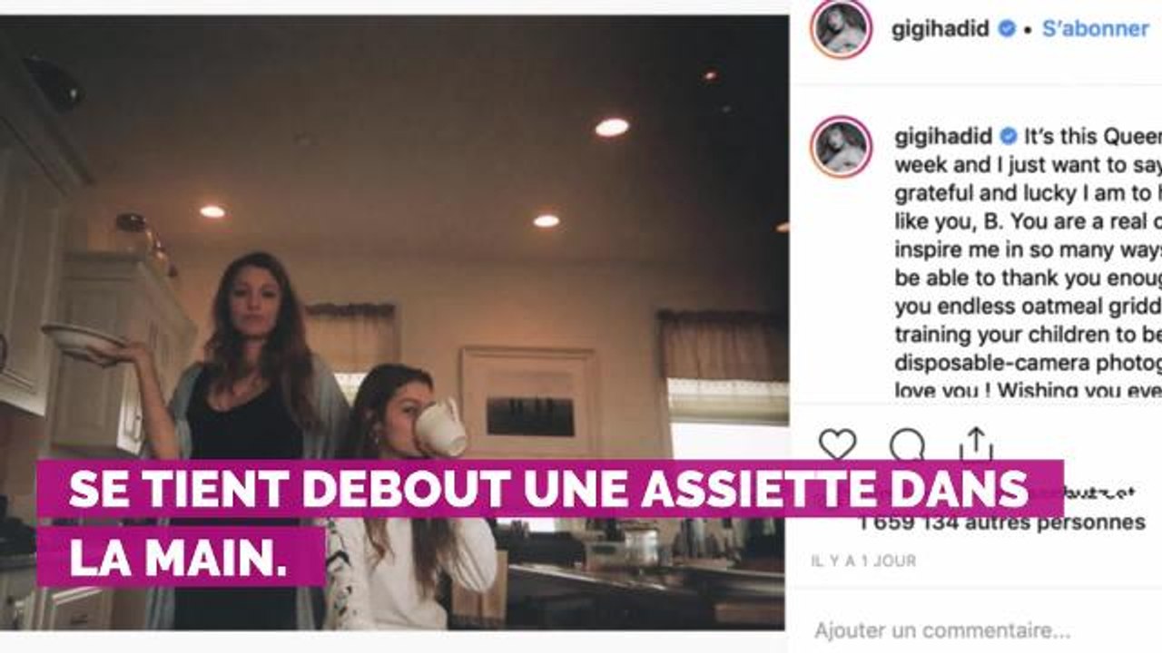 PHOTO. Gigi Hadid affiche Blake Lively en pyjama et lui adresse un tendre message pour son anniversaire