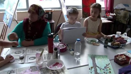 Rize'deki bu kursta öğrenciler ve veliler bir arada eğitim görüyor