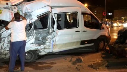 İskenderun'da 10 araç birbirine girdi, ortalık savaş alanına döndü: 13 yaralı
