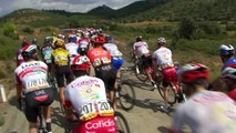 Angel Madrazo battles through climbs to win stage five of La Vuelta