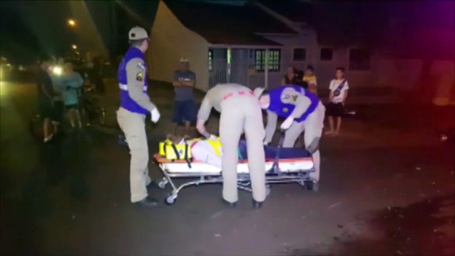 Motociclista fica ferido em colisão de trânsito no Bairro Coqueiral