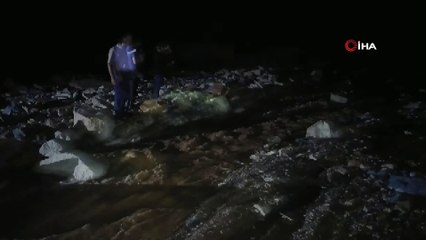 Sivas'ta HES santralindeki su kanalı patladı