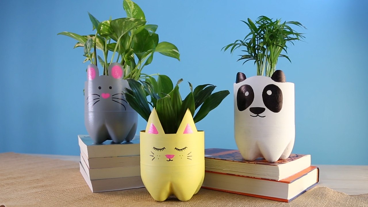 These Adorable Animal Planters Turn Trash Into Treasure