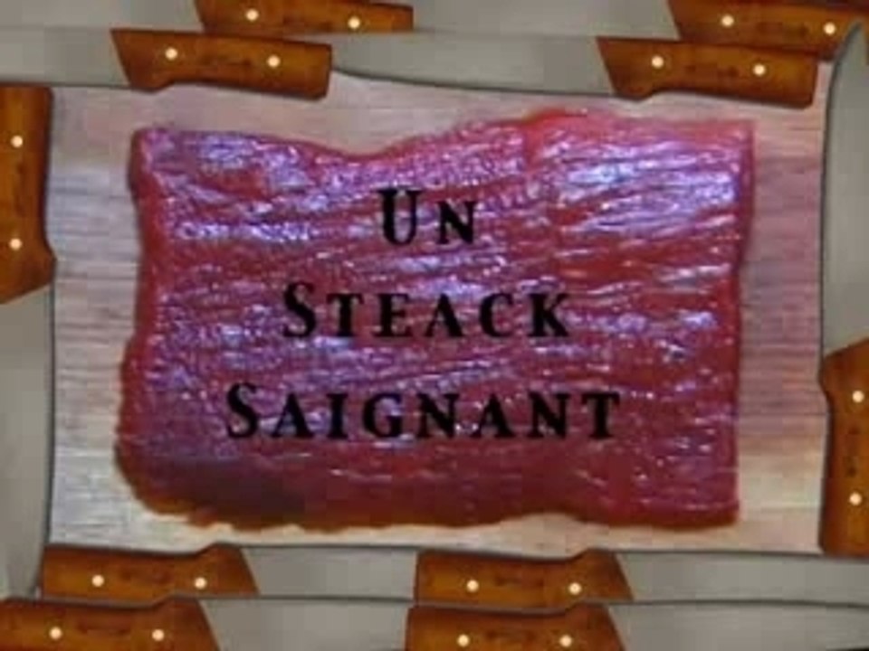 un steack saignant