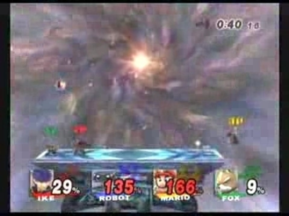 Super Smash Bros. Brawl - Ike VS Robot VS Mario VS Fox