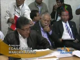 EGASA DARÍA MARCHA ATRÁS - AREQUIPA