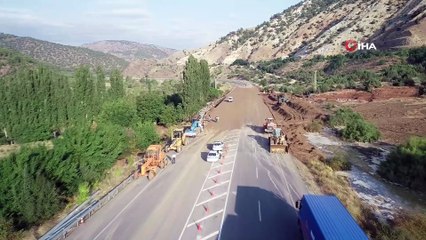 HES patlamasında korkunç manzara gün ağarınca havadan böyle görüntülendi
