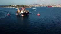 Dev petrol arama platformu istanbul boğazı'ndan geçiyor