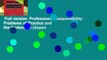 Full version  Professional Responsibility: Problems of Practice and the Profession (Aspen