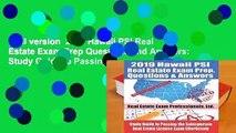 Full version  2019 Hawaii PSI Real Estate Exam Prep Questions and Answers: Study Guide to Passing