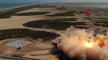 SpaceX'in yeni roketi Starhopper, 150 metre yüksekliğe çıktı