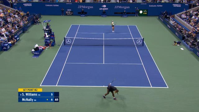 US Open - Serena Williams renverse McNally