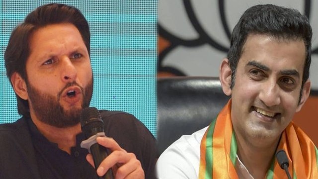 Gautam gambhir criticizes shahid afridi over Kashmir tweet