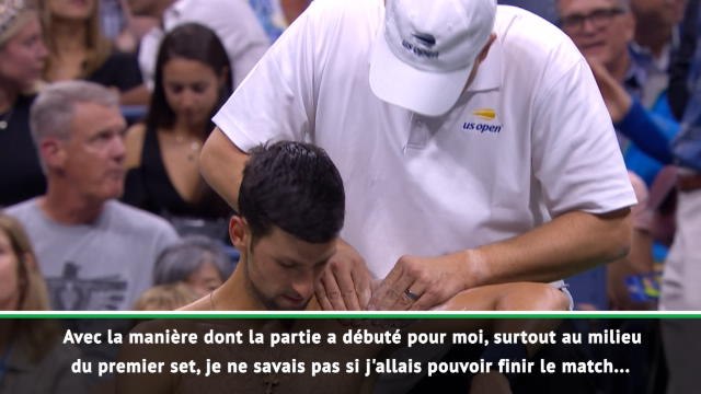US Open - Djokovic : Je ne savais pas si j'allais pouvoir finir le match