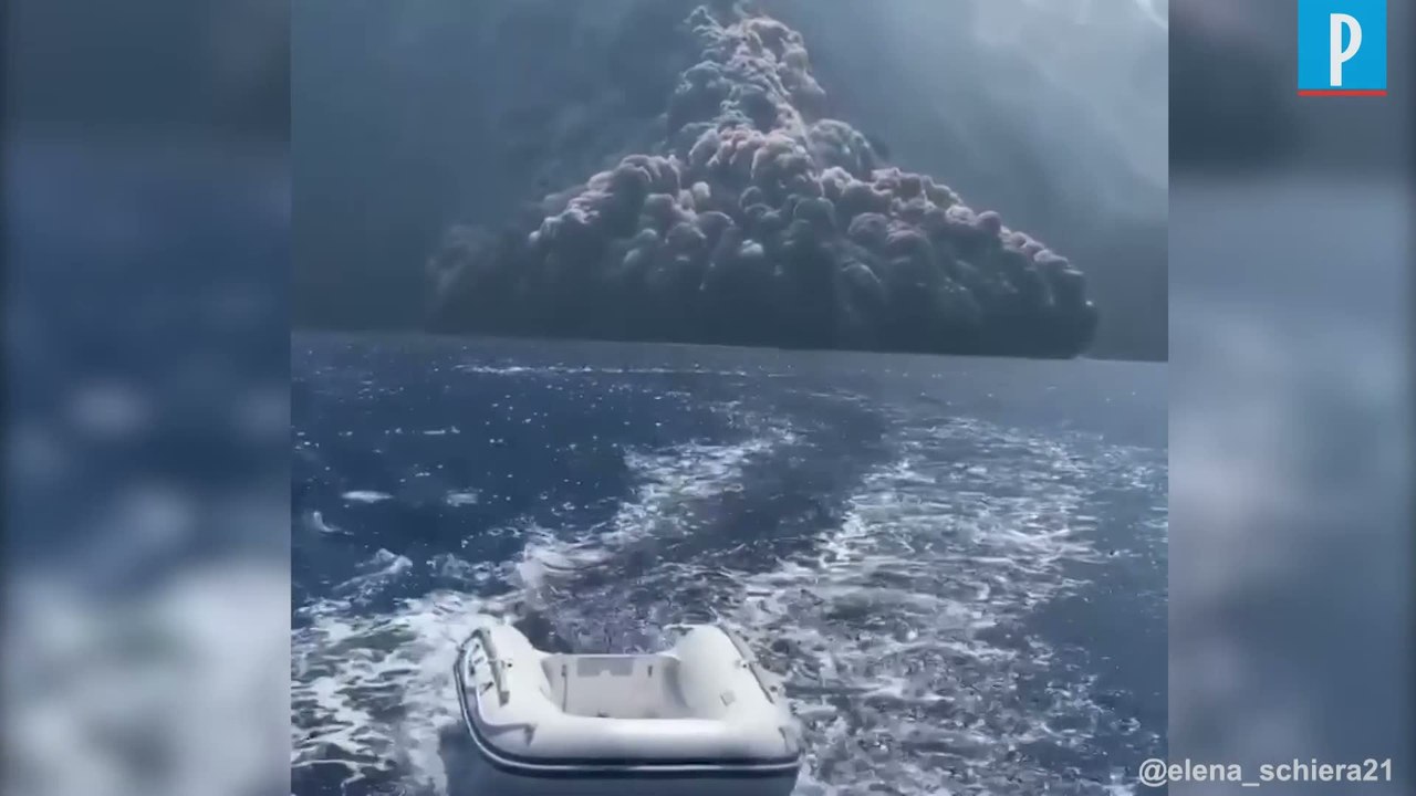 Italie : l'impressionnante éruption du volcan Stromboli