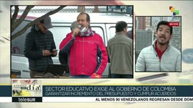 Colombia: educadores inician paro nacional de 48 horas