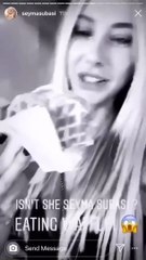 Şeyma Subaşı waffle yedi, olay oldu