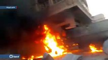 قتلى وجرحى مدنيين في قصف جوي على معرة النعمان بإدلب - سوريا