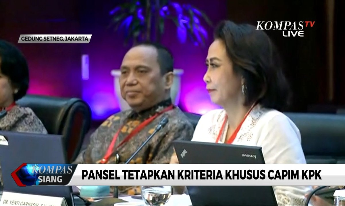 Uji Kompetensi Capim KPK, Pansel Tetapkan Kriteria Khusus